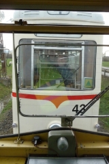 Blick aus dem hinteren Führerstand der 39.