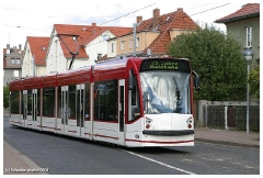 Combino Nr. 636 der EVAG Erfurt anlässlich