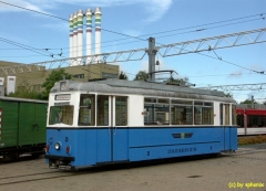 Tradition .. blau/weiß, die einstige Farbe der Straßenbahn in Gotha, TW39 (c) sphenix