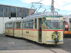 Hier der Festzug vor der Wagenhalle (c) Kutting