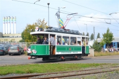Tw 7 (SVZ), Ausfahrt Betriebshof, 20.09.2014, (c) Natzschka