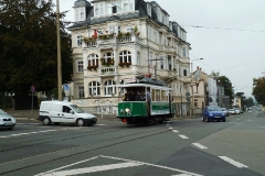 Tw 7 (SVZ), Gotha Friedrichstr./Bahnhofstr., 20.09.2014, (c) P. Kalbe