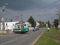 Tw 7 (SVZ),Einfahrt Betriebshof TWSB, 19.09.2014, (C) D. Kirchberger