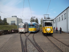 Tw 47, 442, Tw 56+Bw 82+Gpl. 101, Betriebshof TWSB, 20.09.2014, (c) D. Kirchberger