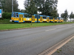 Tw 316+309 (rückwärts), Waltershäuser Str., Gotha, 21.09.2014, (c) Schneider