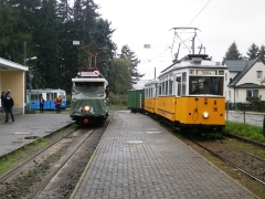 Historischer Zug 56-82-101  undTw 7 (SVZ), Tabarz, 21.09.2014, (c) Schneider