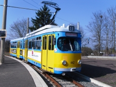 Tw 442, Waltershausen Gleisdreieck, 29.03.2014, (C) Schneider