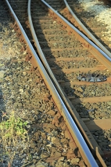 Verschlusslose Weiche, abliegende Zunge