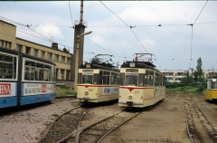 Triebwagen 203 und Triebwagen 207. (4. Juli 1991)