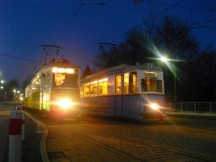 Historischer Zug 56-82-101 und HTw 39, Gotha Hbf, 21.01.2011