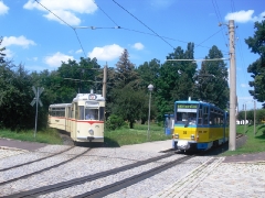 Tw316 und HTw 215, Waltershausen Bf., 16.07.2011
