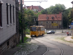 Tw 319 Gotha: Ri. Ostbf. erklimmt den Nelkenberg, 14.08.2010