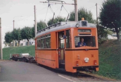 Atw 38 mit Spurmeßwagen Waltershausen Bhf. 7.10.1997