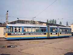 Triebwagen 202 auf dem Betriebshof. (2.5.1994)
