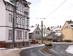 Tw 215 in Waltershausen, Goethestraße (FoSoFa 2005)