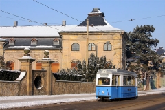 Tw 39 vor der Orangerie. (Foto-Sonderfahrt 29.1.2005)
