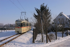 Gelenkzug 215 in Waltershausen. (Foto-Sonderfahrt 29.1.2005)