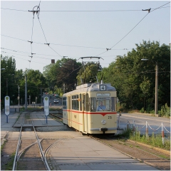 Letzte Befahrung Wendeschleife Hbf. Tw 215. (19.7.2007)