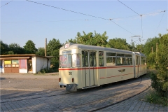 Letzte Befahrung Wendeschleife Hbf. Tw 215. (19.7.2007)