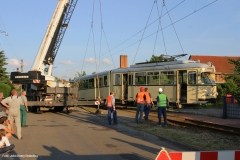 Verladung Tw 320 auf Privatgrundstück i. Walthershausen 3/5 (31.06.2006)