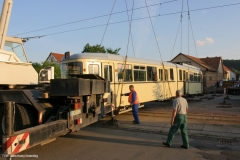 Verladung Tw 320 auf Privatgrundstück i. Walthershausen 5/5 (31.06.2006)