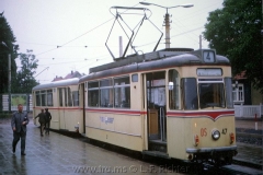 Tw 47, ET57 Gotha 1963, Linie: 4, Wendeschleife und Endhaltestelle Tabarz. (10.1967, Earl W. Clark, Jr. Photo)