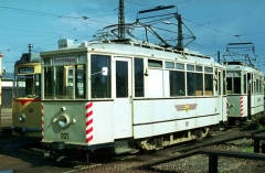 ATw 001 Gotha 1927 (65), im Freigelände des Depots Waltershäuser Straße. (14.8.1968, Ron Copson Photo)