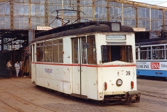 Tw 39 in einem damals jämmerlichen Zustand. Keiner hätte es damals für möglich erachtet, dass aus ihm wieder ein Schmuckstück wird.