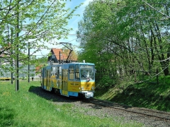 Tw 301 (CKD 1981) umrundet die Endschleife Tabarz