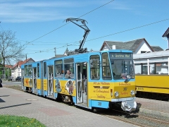 TW 301 mit Werbung für den Erlebnispark Inselberg