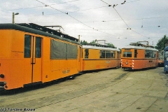 Betriebshof. Arbeitstriebwagen. (zwischen 1991 und 1994)