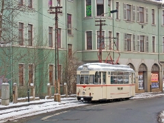 TW 47 stilecht auf der ehemaligen Linie 3. (29. Januar 2005)