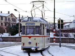 Zugzielanzeige am TW 47, extragroß! (29. Januar 2005)