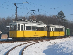 Fotosonderfahrt 01/2006. Traditionszug an der Hst. Boxberg. (28. Januar 2006)