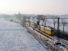 Fotosonderfahrt 01/2006. TW 56 auf dem Weg zurück zum Betriebshof. (28. Januar 2006)