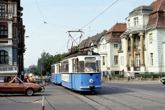 Nochmals der blaue Zweiachserzug. (August 1991)