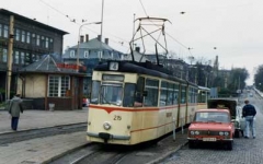 TW 215 (noch im Planeinsatz) | Hauptbahnhof | 12.04.1990 | (c) H. Männel