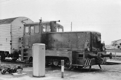 Lok 5, auf dem Gelände der Industriebahn Gotha Ost, 09.04.1977, (C) P. Kalbe