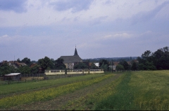 Gotha-Zug vor der Kirche von Sundhausen 12.07.1987