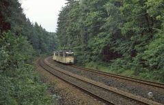 Ab Schnepfental darf die Waldbahn dann Waldbahn sein. Im Abschnitt bis Reinhardsbrunn liegen Reichs- und Waldbahngleis mehr oder weniger
