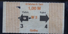 Im Stadtverkehr musste man einen Abschnitt lochen, auf der Überlandlinie war ein Schaffner unterwegs (1987)