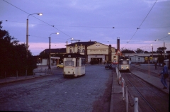 Entgegen den Angaben im Fahrplan gab es abends Pendelverkehr zwischen Huttenstraße und Ostbahnhof. Dafür kam ein Zweirichtungs-Zweiachser