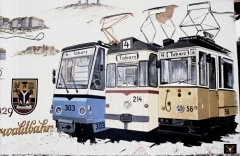 Tabarz 05.09.1990 Gemälde am Unterstand - Endstelle | (c) PvCC