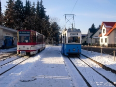 Tw 308 und HTw 39, Tabarz, 21.01.2011, (C) Schneider