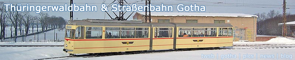 Thüringerwaldbahn und Straßenbahn Gotha